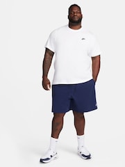 Blau - Nike, Club, Strick-Shorts aus 100 % Baumwolle - Bild 6 von 7