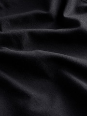 Black Slim Fit Long Sleeve Oxford Shirt - Image 8 of 8
