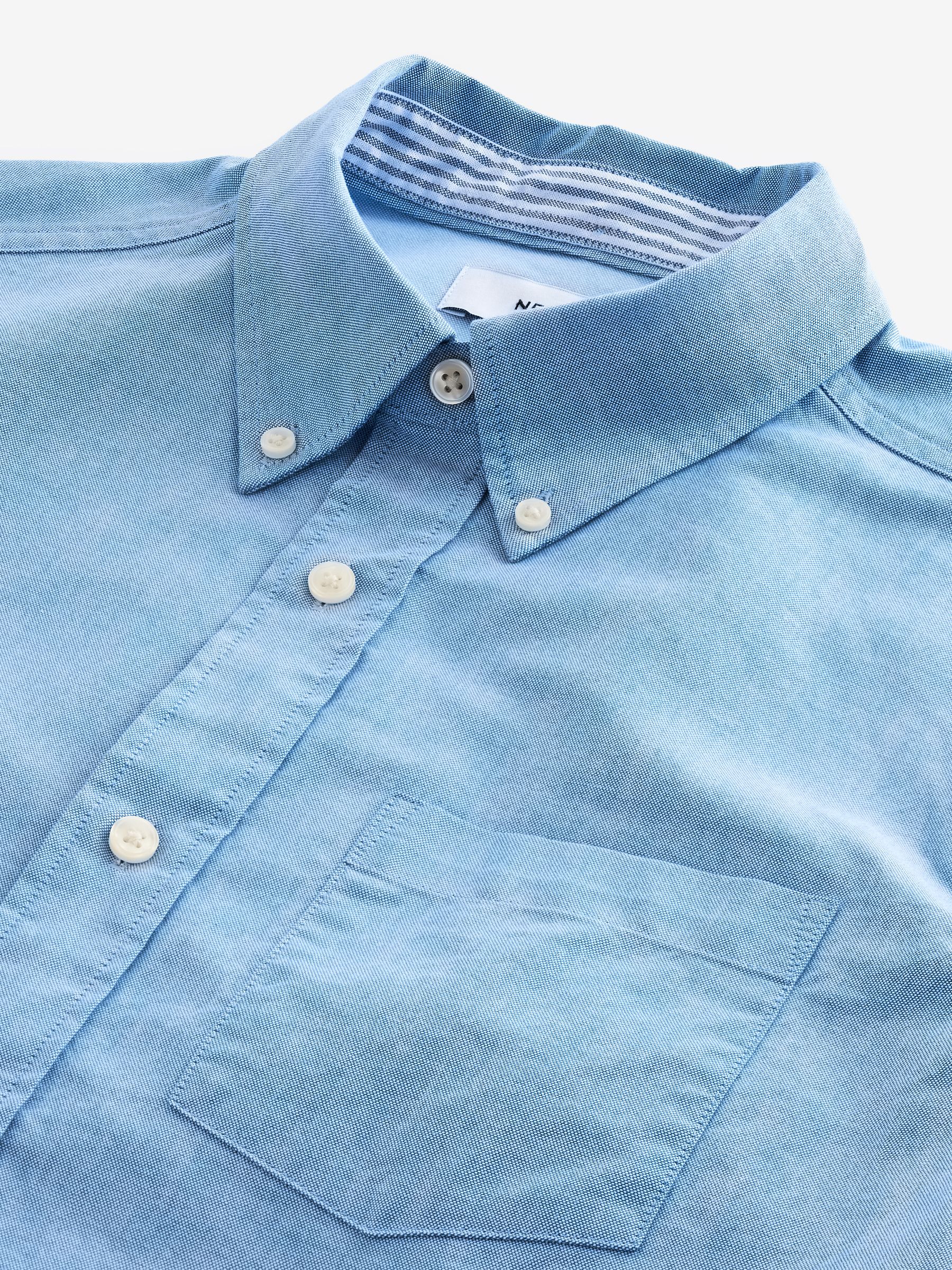 Slim Stretch Oxford Shirt Light Blue