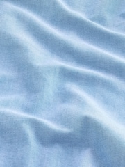 Light Blue Slim Fit Long Sleeve Oxford Shirt - Image 8 of 8