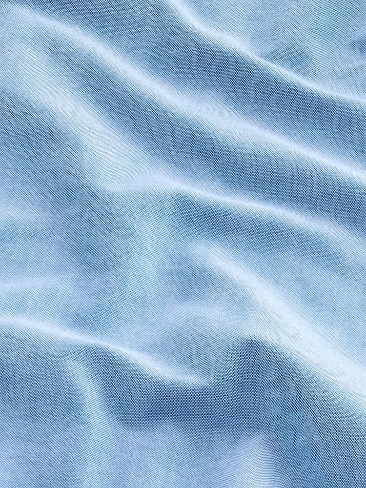 Light Blue Slim Fit Long Sleeve Oxford Shirt - Image 8 of 8