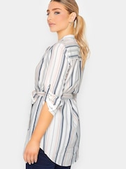 Creme/Grau gestreift - M&co Bluse mit Ärmeldetail - Bild 2 von 4