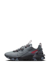 Nike Grey/Red React Vision Trainers - Image 6 of 12