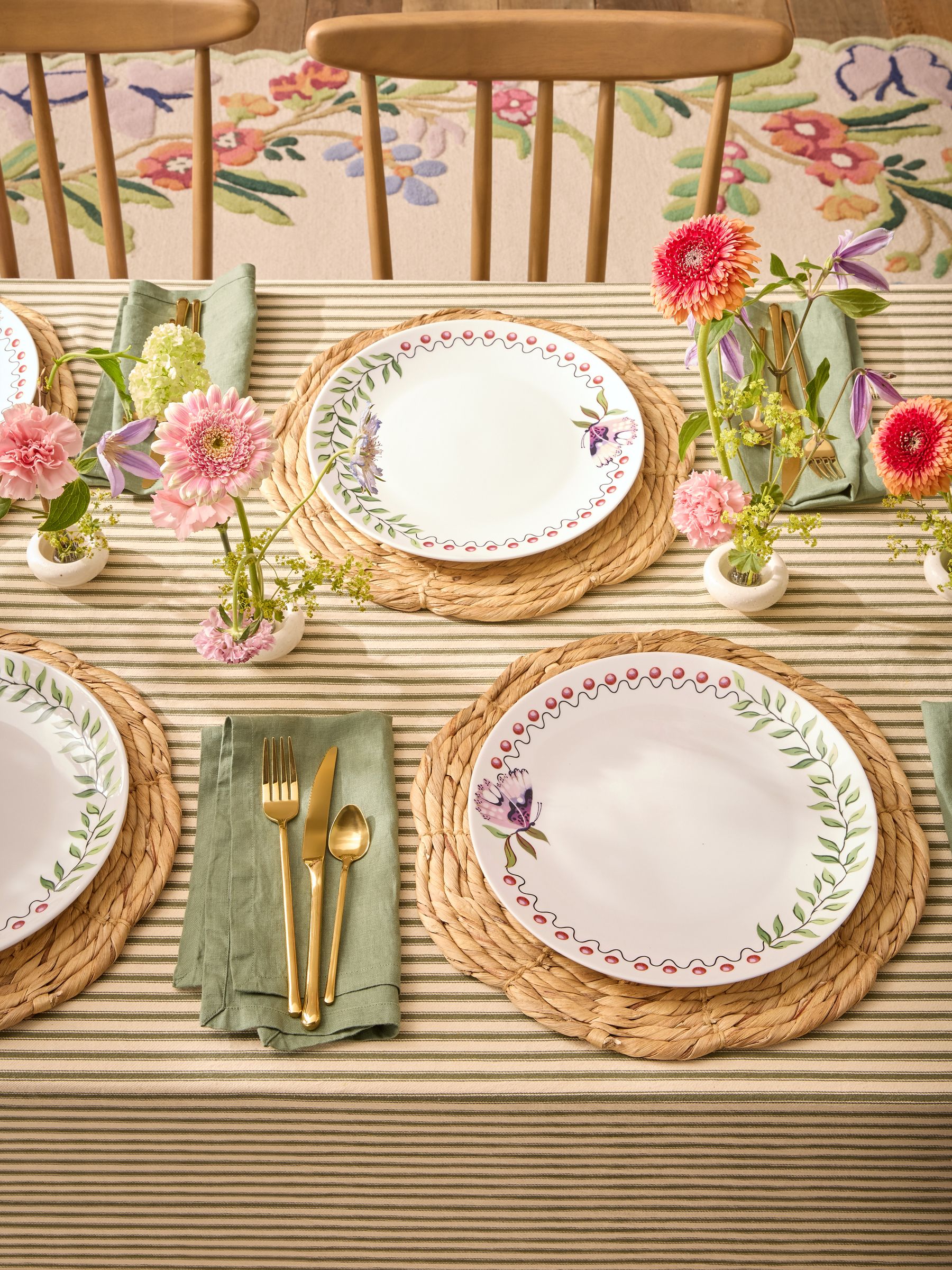 Cath Kidston Butterfly Dinner Plate Set Of 4 - Image 2