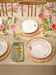 Cath Kidston Set of 4 Neutral Butterfly Dinner Plates - Image 1 of 3