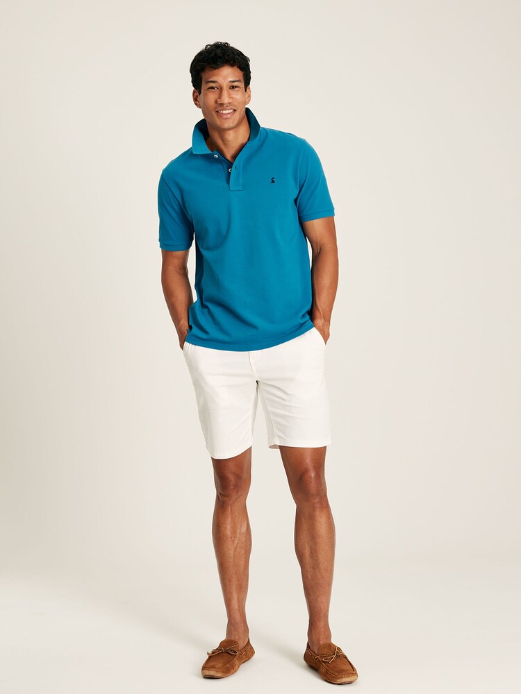 Joules Woody Turquoise Cotton Polo Shirt - Image 1 of 4