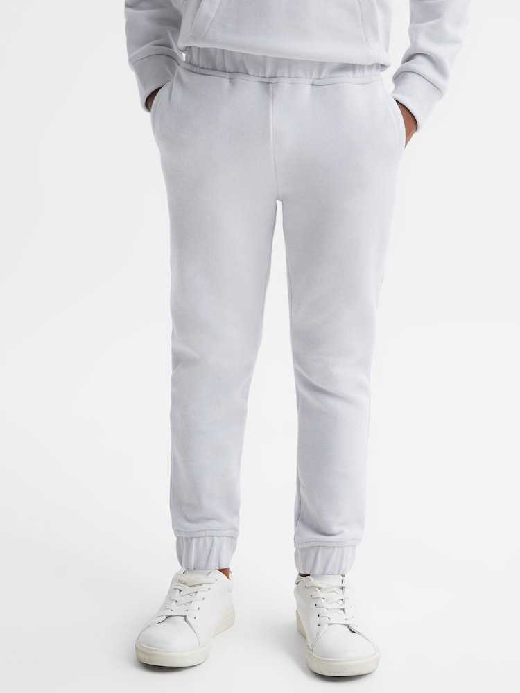 Reiss Ice Blue Ali Senior Garment Dye Jersey Joggers - Image 1 of 6
