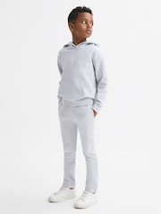 Reiss Ice Blue Ali Senior Garment Dye Jersey Joggers - Image 3 of 6
