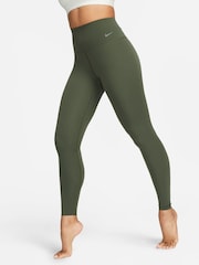 Nike Green Premium Zenvy GentleSupport High Waisted Full Length Leggings - Image 4 of 8