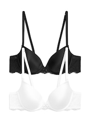 Light Pad Plunge Bras 2 Pack - Image 1 of 5