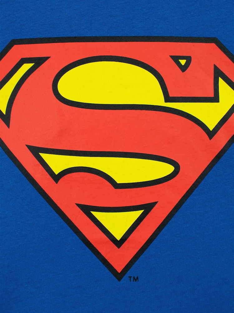 Character Blue 100% Cotton DC Comics Superman T-Shirt - Image 5 of 5