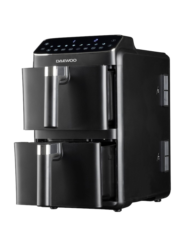 Daewoo Black Dual Stack Air Fryer 10L - Image 4 of 4 Daewoo Black Dual Stack Air Fryer 10L - Image 4 of 4