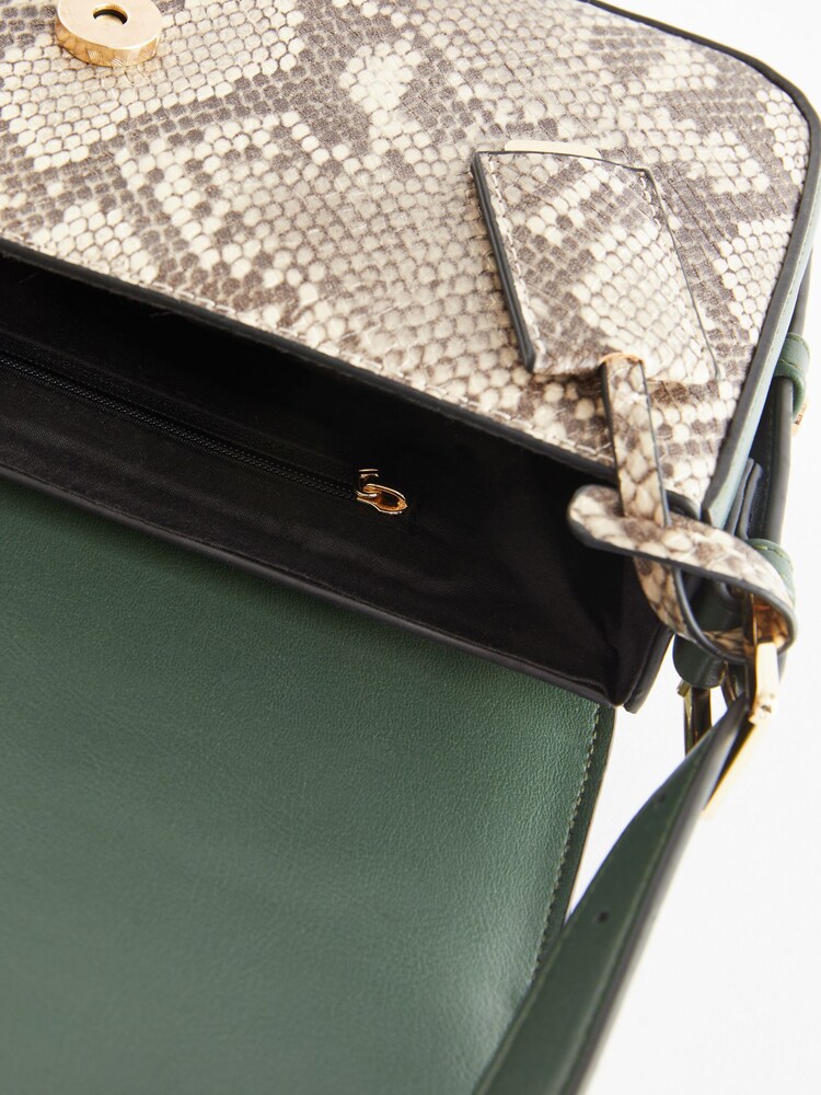 Green Embossed Logo Cross-Body Bag - Image 11 of 11