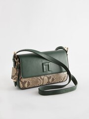 Green Embossed Logo Cross-Body Bag - Image 5 of 11