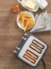 Daewoo Blue Cascade 4 Slice Toaster - Image 4 of 4