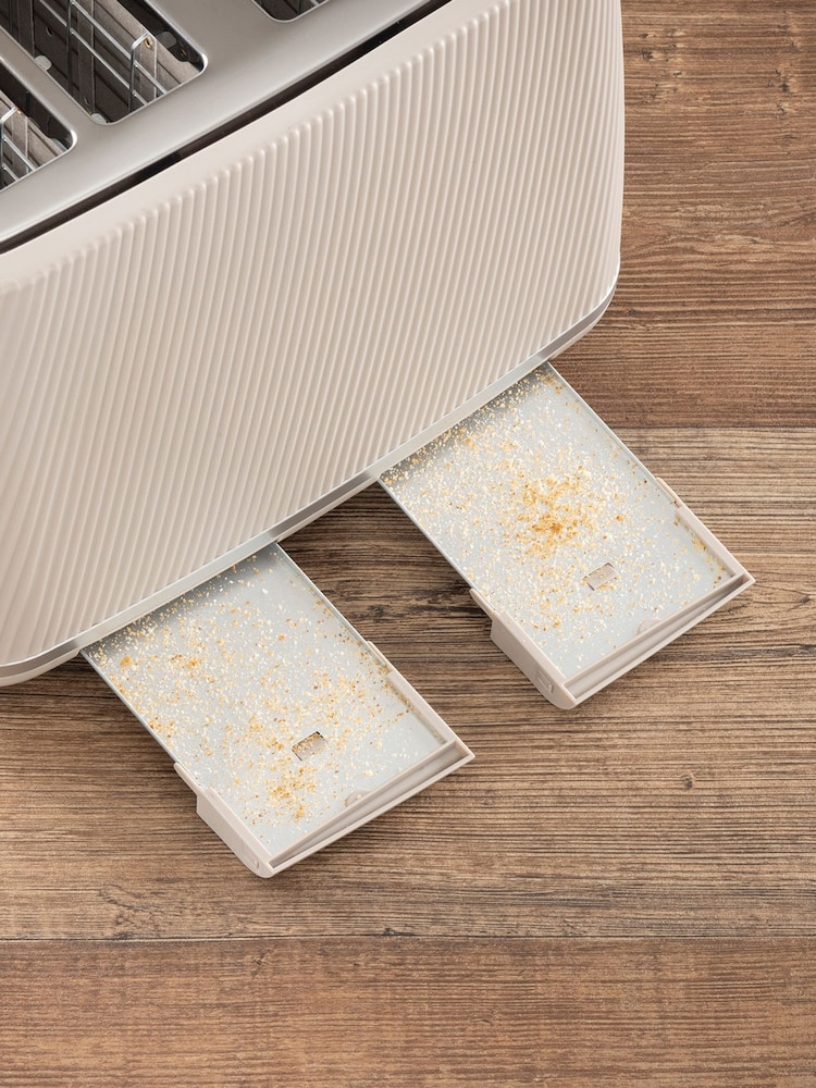 Daewoo Cream Cascade 4 Slice Toaster - Image 4 of 4