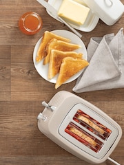 Daewoo Cream Cascade 2 Slice Toaster - Image 4 of 4