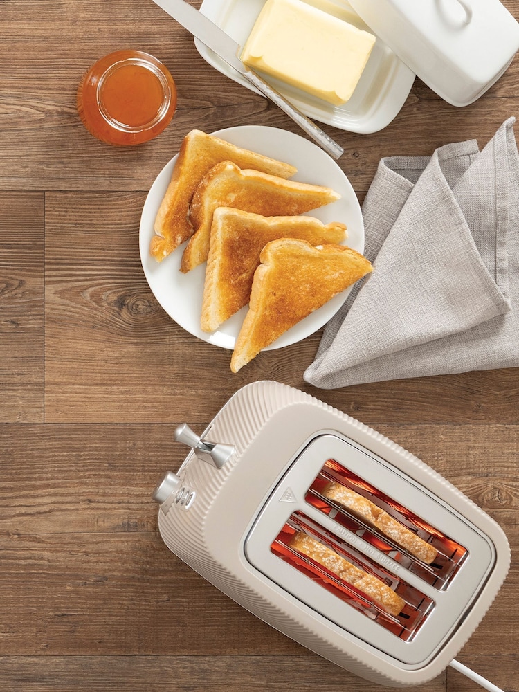 Daewoo Cream Cascade 2 Slice Toaster - Image 4 of 4