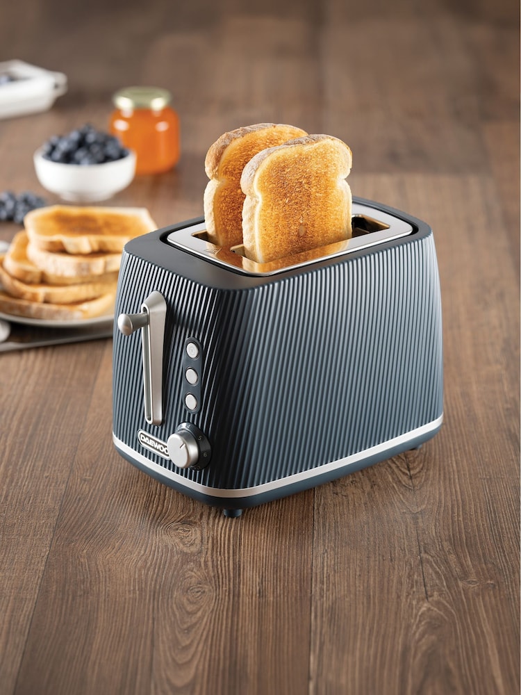 Daewoo Blue Cascade 2 Slice Toaster - Image 2 of 4 Daewoo Blue Cascade 2 Slice Toaster - Image 2 of 4