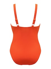 Pour Moi Orange Cali Recycled Ring Underwired Tummy Control Swimsuit - Image 5 of 5