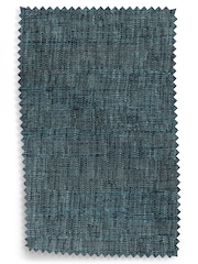 Dark Teal Green Boucle Weave Easy Clean Upholstery Swatch - Image 2 of 2