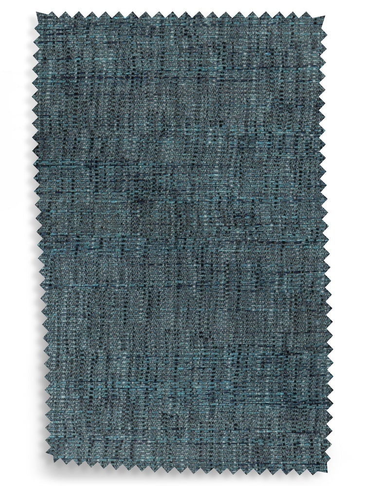Dark Teal Green Boucle Weave Easy Clean Upholstery Swatch - Image 2 of 2