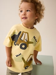 Yellow Appliqué Transport Short Sleeve T-Shirt (3mths-7yrs) - Image 2 of 7