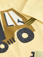 Yellow Appliqué Transport Short Sleeve T-Shirt (3mths-7yrs) - Image 7 of 7