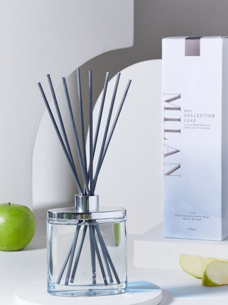 Collection Luxe Milan Green Apple & Magnolia 170ml Fragranced Reed Diffuser - Image 1 of 3