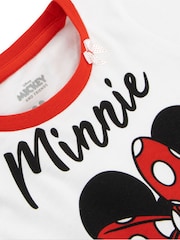 Character Pink Disney Minnie Mouse Long 100% Cotton Pyjama Set - Image 7 of 8