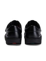 Kickers Black Junior Lo Hook and Loop Leather Shoes - Image 5 of 6