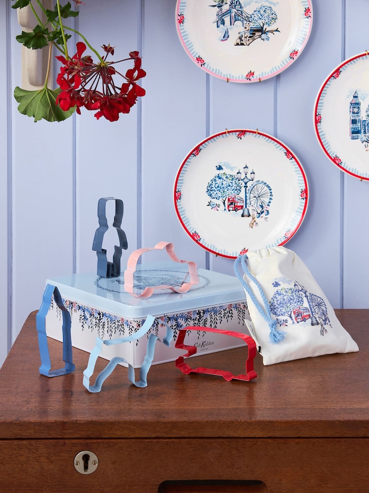 Cath Kidston London Biscuit Tin and Cookie Cutters - Image 1 of 4