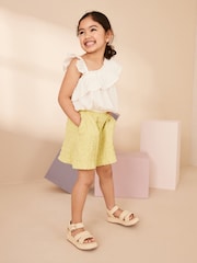 Dark Green Textured Shorts (3-16yrs) - Image 1 of 6