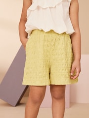 Dark Green Textured Shorts (3-16yrs) - Image 2 of 6