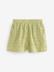 Dark Green Textured Shorts (3-16yrs) - Image 4 of 6