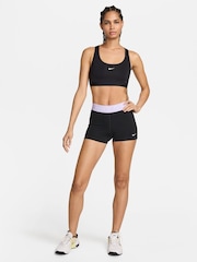 Nike Black/Purple Pro 3" Shorts - Image 2 of 6
