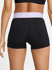 Nike Black/Purple Pro 3" Shorts - Image 4 of 6
