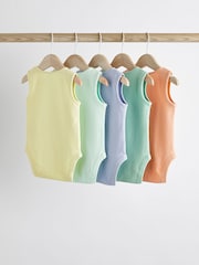Bright Baby Rib Vests 5 Pack - Image 2 of 12