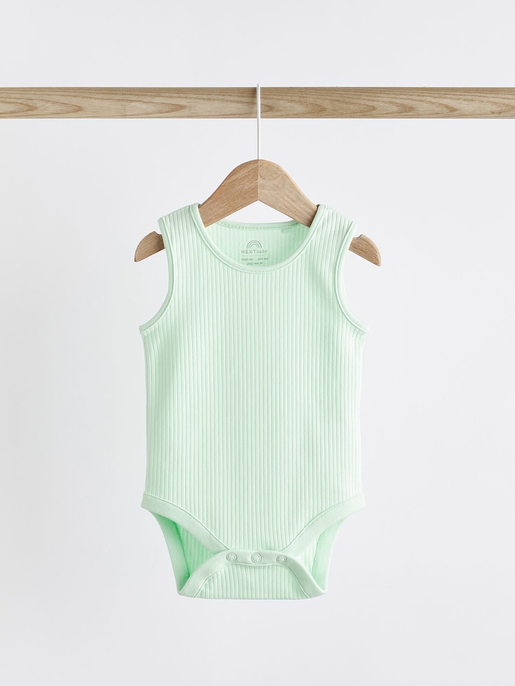 Bright Baby Rib Vests 5 Pack - Image 5 of 12
