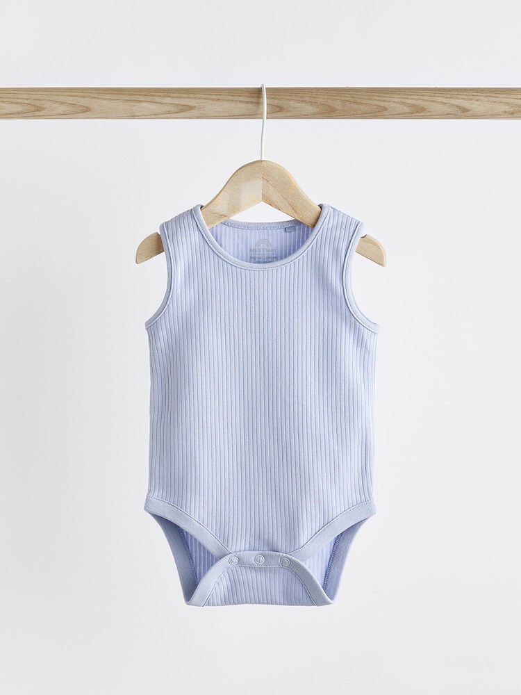 Bright Baby Rib Vests 5 Pack - Image 6 of 12