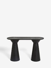 Black Soild Mango Wood Console Table - Image 6 of 7