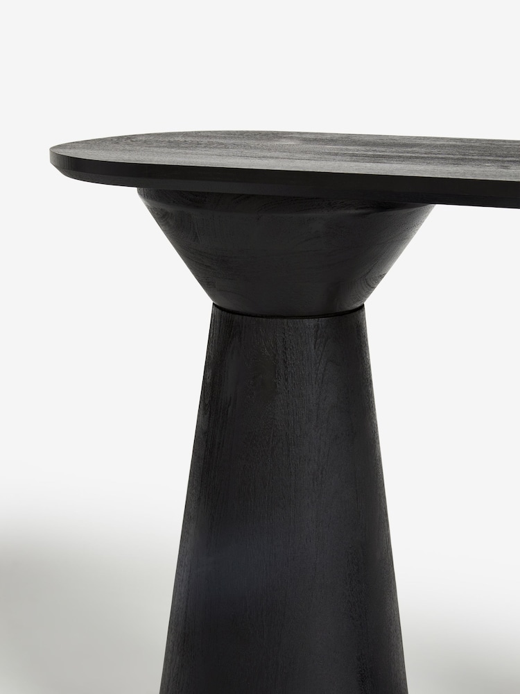 Black Soild Mango Wood Console Table - Image 7 of 7