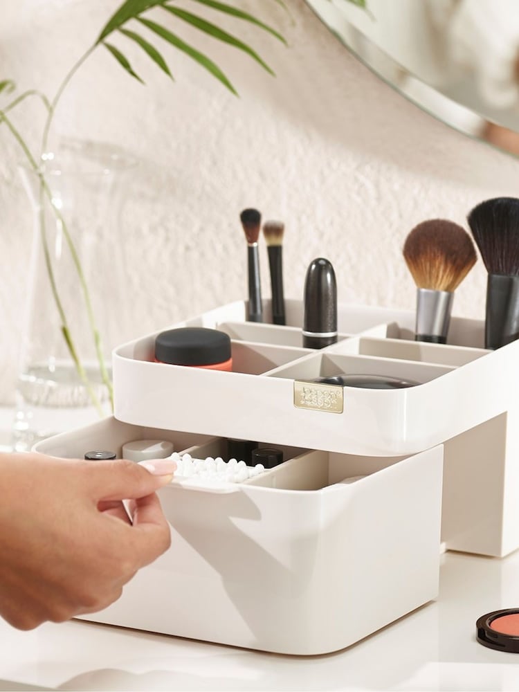 Joseph Joseph Natural Viva Compact Cosmetic Organiser With Drawer - Image 2 of 4