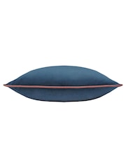 Furn Blue Meridian Velvet 45cm X 45cm Cushion Cover - Image 3 of 5