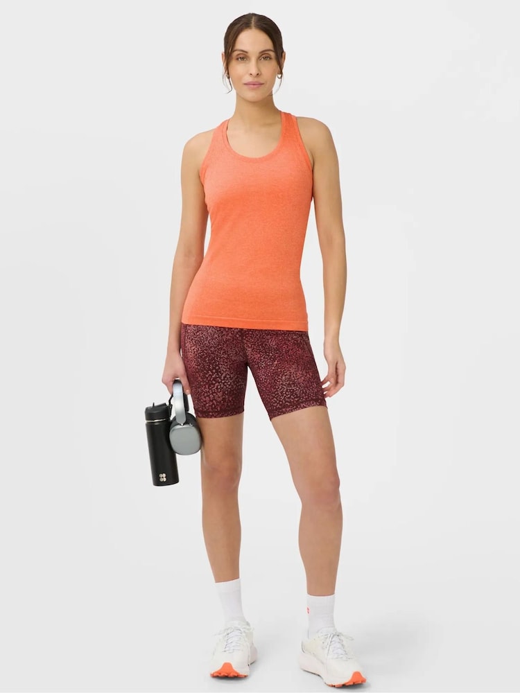 Sweaty Betty Orange Athlete Seamless Workout Vest - Image 1 of 6