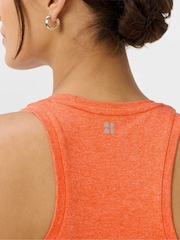 Sweaty Betty Orange Athlete Seamless Workout Vest - Image 5 of 6