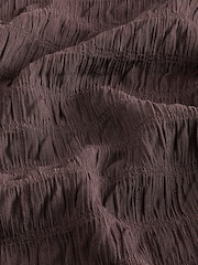 Brown Short Sleeve Textured T-Shirt - Image 6 of 6