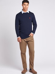 U.S. Polo Assn. Mens Cotton Crew Neck Jumper - Image 3 of 8