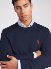 U.S. Polo Assn. Mens Cotton Crew Neck Jumper - Image 4 of 8