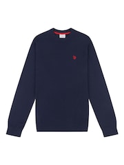 U.S. Polo Assn. Mens Cotton Crew Neck Jumper - Image 6 of 8